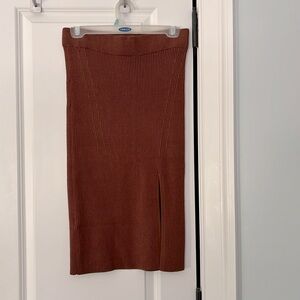 Midi Sweater Bodycon Pencil Skirt
